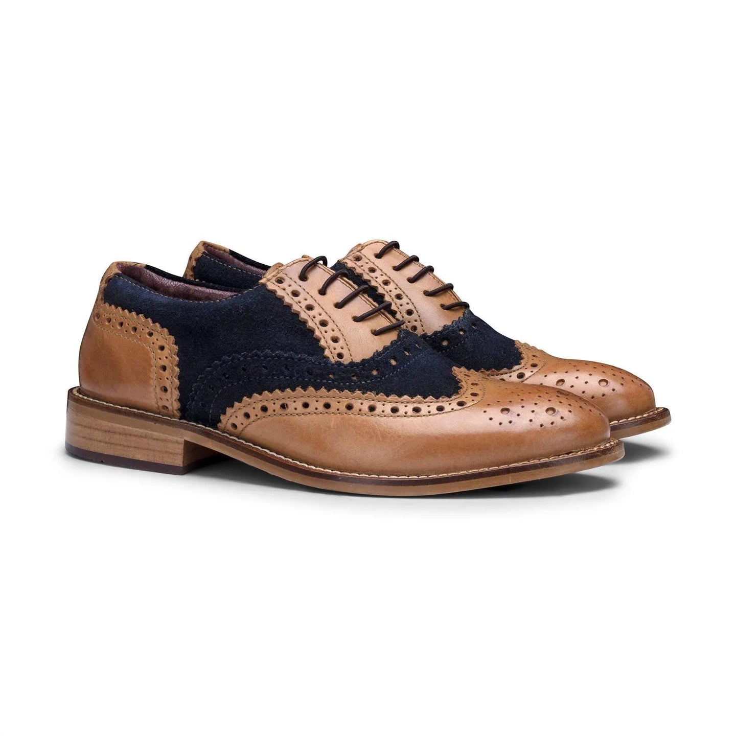 Zapatos brogue de piel auténtica para niños con cordones, elegantes, formales, estilo vintage clásico Peaky.