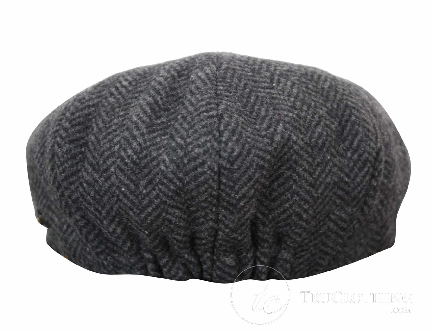 Gorra infantil estilo "Peaky Blinders Newsboy" de tweed con estampado de espiga y 8 paneles.