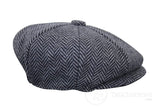 Gorra infantil estilo "Peaky Blinders Newsboy" de tweed con estampado de espiga y 8 paneles.