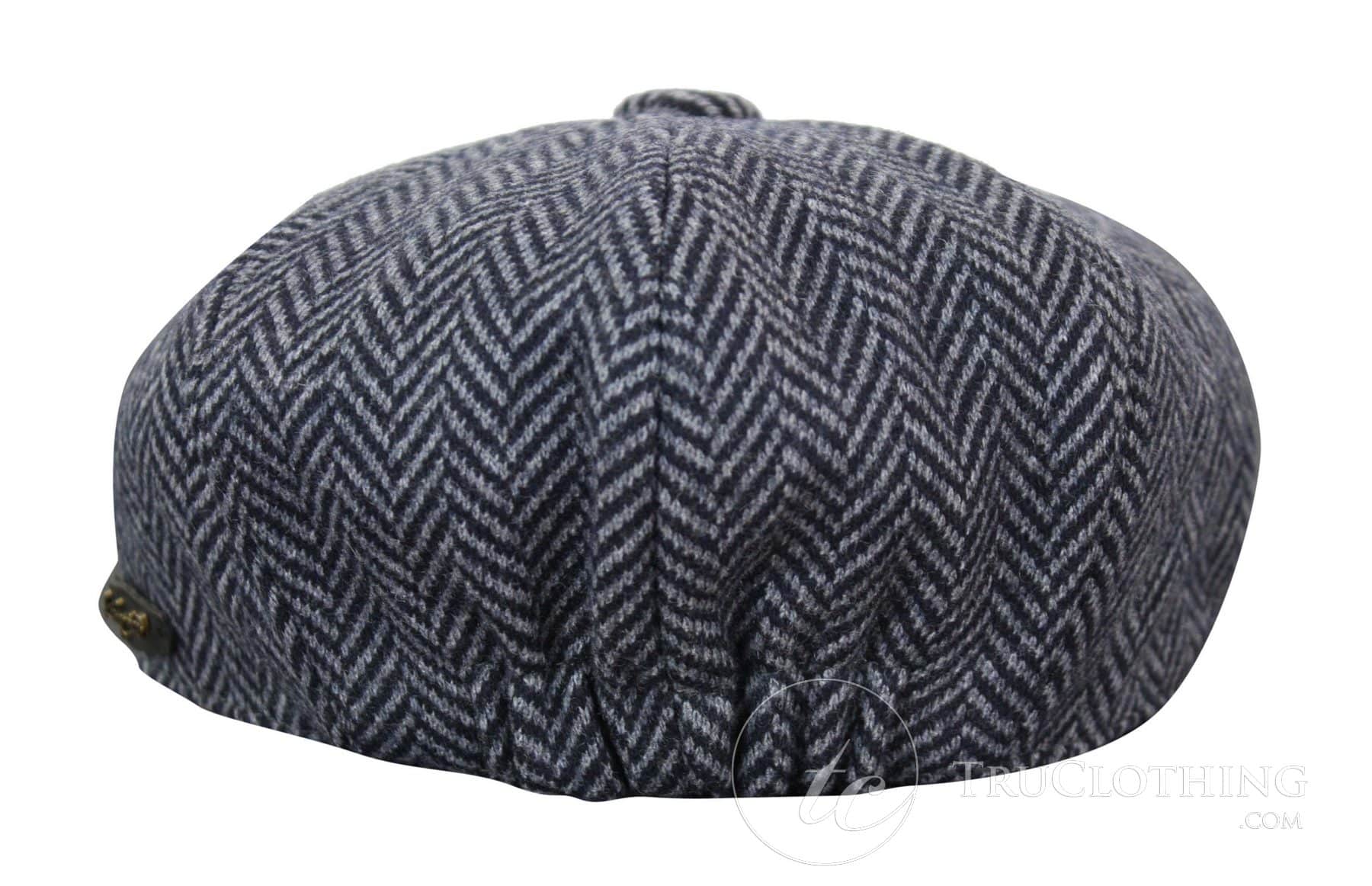 Gorra infantil estilo "Peaky Blinders Newsboy" de tweed con estampado de espiga y 8 paneles.