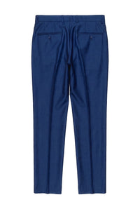 Kingsley - Pantalón azul liso para hombre