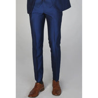 Kingsley - Pantalón azul liso para hombre