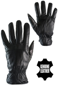Guantes de invierno para hombre KK MG 6799 de cuero auténtico con forro térmico, ideales para conducir.