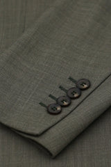 Kurt - Traje cruzado de dos piezas para hombre en color verde salvia