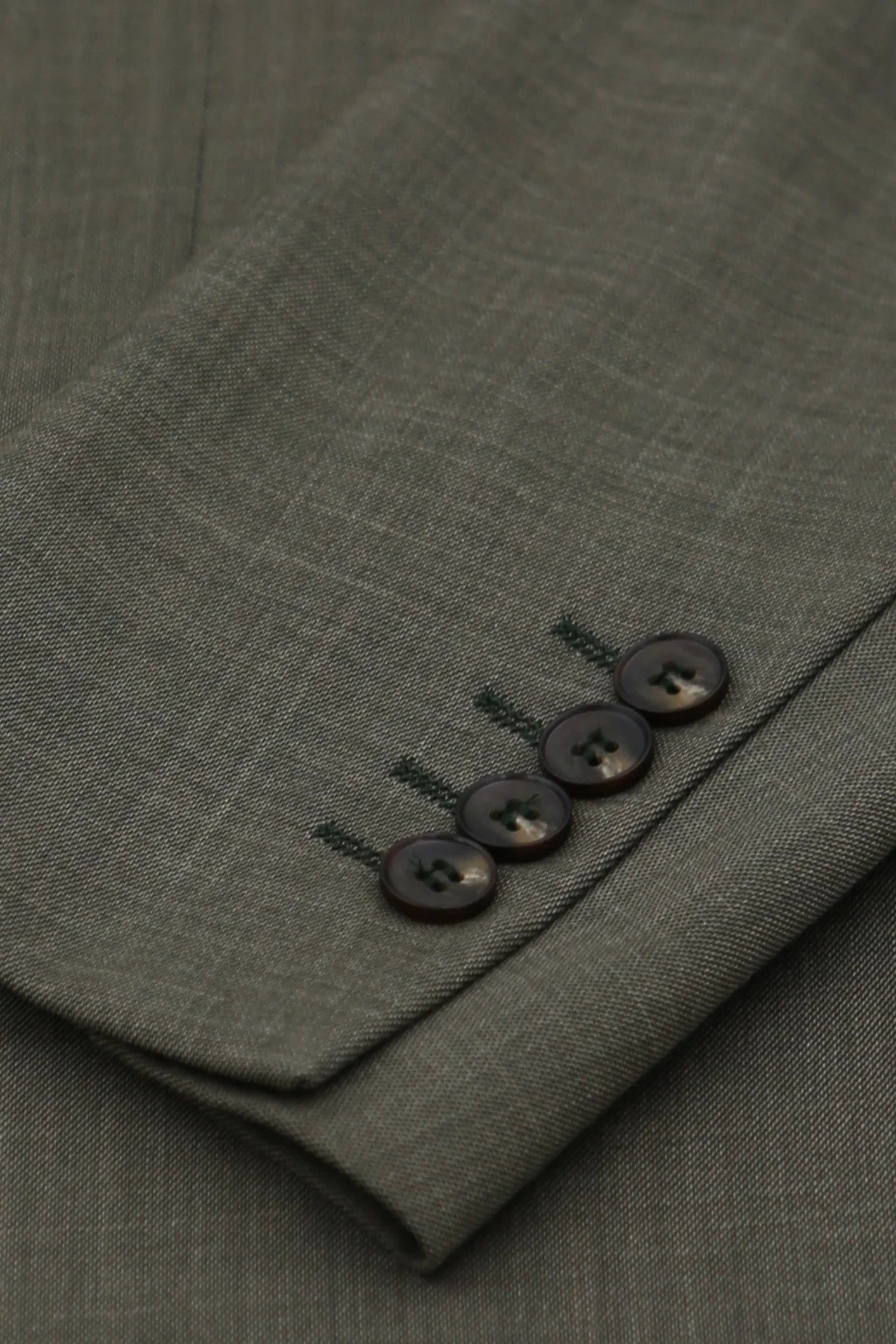 Kurt - Traje cruzado de dos piezas para hombre en color verde salvia