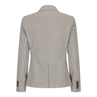 Blazer de tweed beige para mujer, chaqueta clásica de caza de lana, estilo vintage de los años 20. Retro.