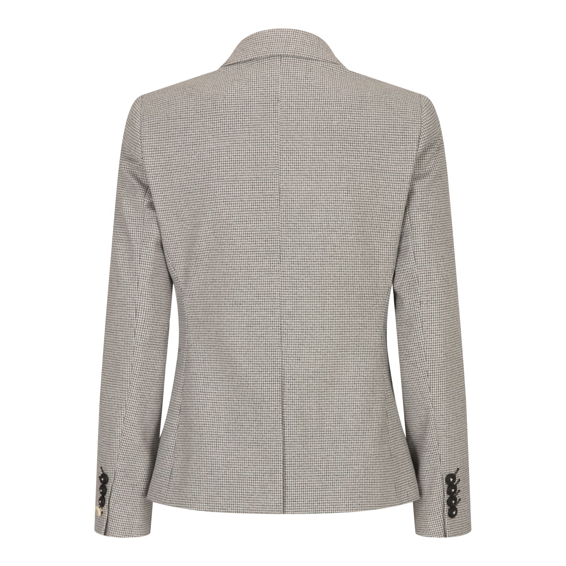 Blazer de tweed beige para mujer, chaqueta clásica de caza de lana, estilo vintage de los años 20. Retro.