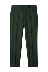 Leo - Pantalones de cuadros verdes para hombre