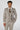 Leo - Blazer de corte sastre a cuadros beige para hombre