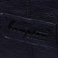 Bolso de mano/viaje de fin de semana de piel auténtica - Negro