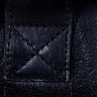 Bolso de mano/viaje de fin de semana de piel auténtica - Negro