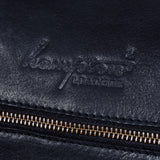 Bolso de mano vintage de piel auténtica - Negro