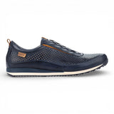Liverpool - Zapatillas deportivas sin cordones de piel elástica azul para hombre