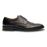 Lorenzo - Zapatos Oxford de hombre de piel negra bruñida