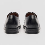 Lorenzo - Zapatos Oxford de hombre de piel negra bruñida