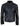 Chaqueta clásica de cuero auténtico estilo motero para hombre - Negra