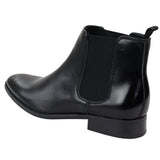 Botines Chelsea negros sin cordones para hombre