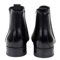 Botines Chelsea negros sin cordones para hombre