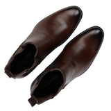 Botines Chelsea marrones sin cordones para hombre