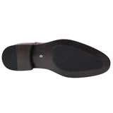 Botines Chelsea marrones sin cordones para hombre