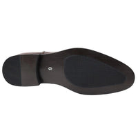 Botines Chelsea marrones sin cordones para hombre