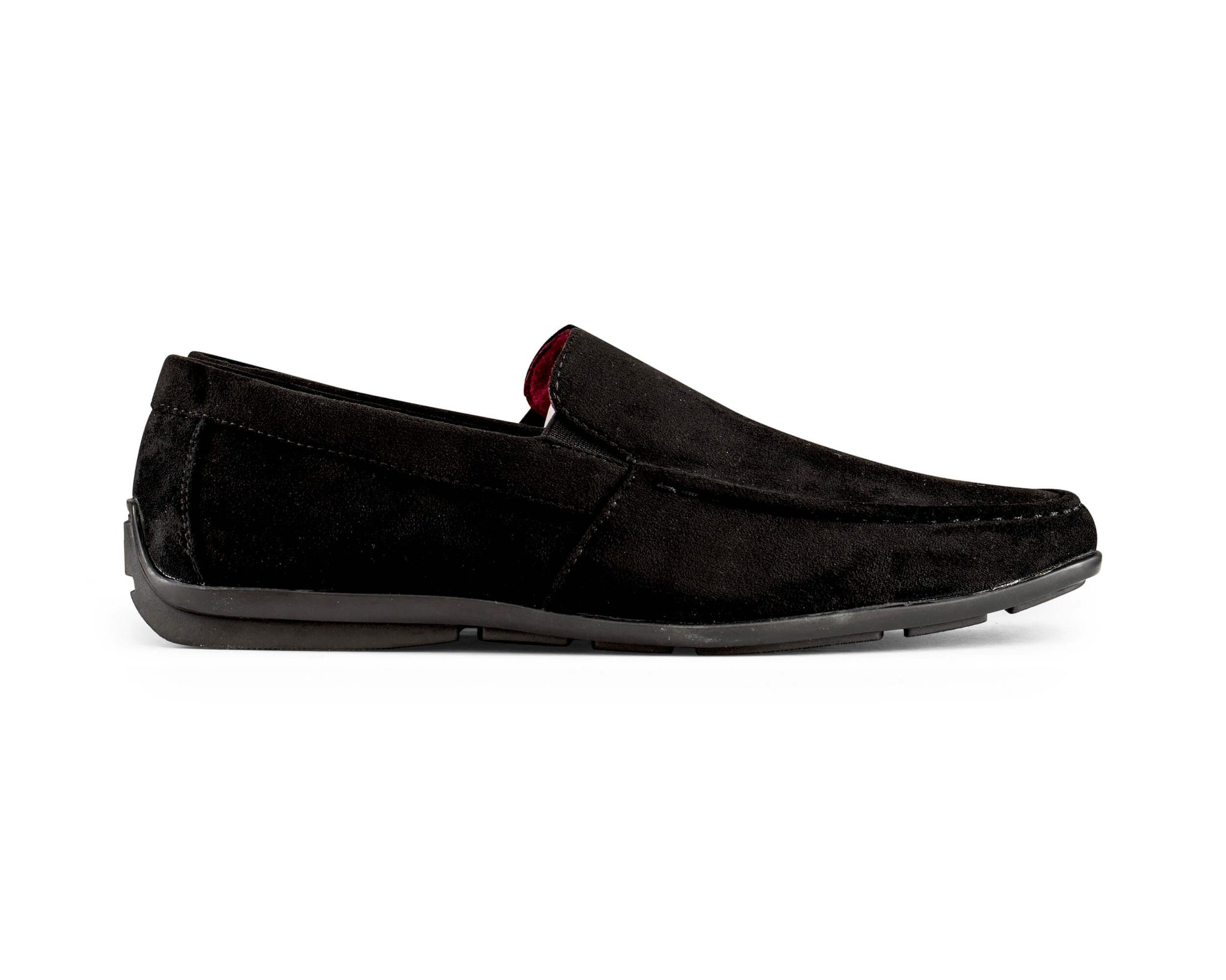 Zapatos de hombre de ante con punta cuadrada sin cordones