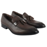 Zapatos formales tipo mocasín con borlas para hombre
