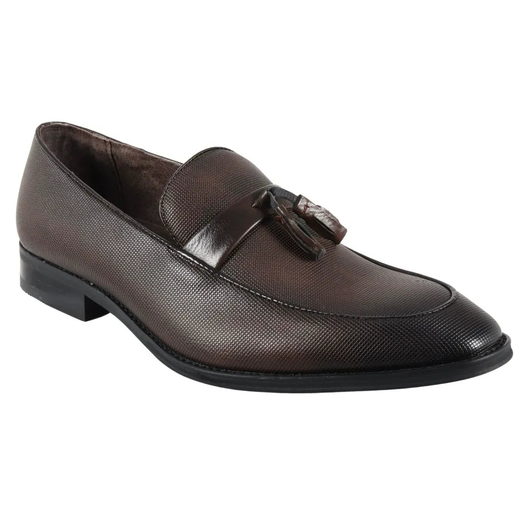 Zapatos formales tipo mocasín con borlas para hombre