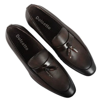 Zapatos formales tipo mocasín con borlas para hombre