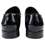 Zapatos mocasines de hombre de piel negra con forro, sin cordones, de terciopelo, elegantes y formales.