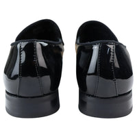 Zapatos mocasines de hombre de piel negra con forro, sin cordones, de terciopelo, elegantes y formales.