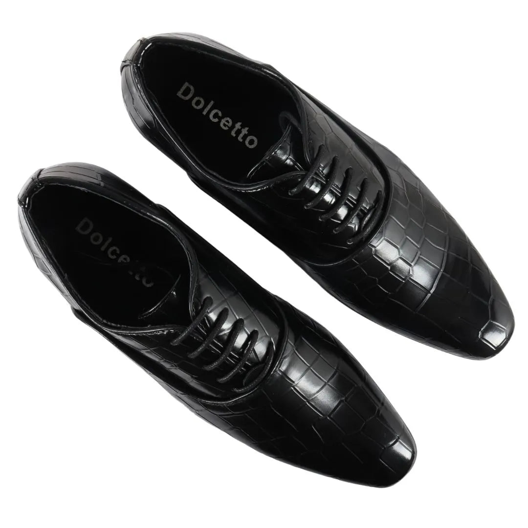 Zapatos formales Oxford Derby con cordones para hombre