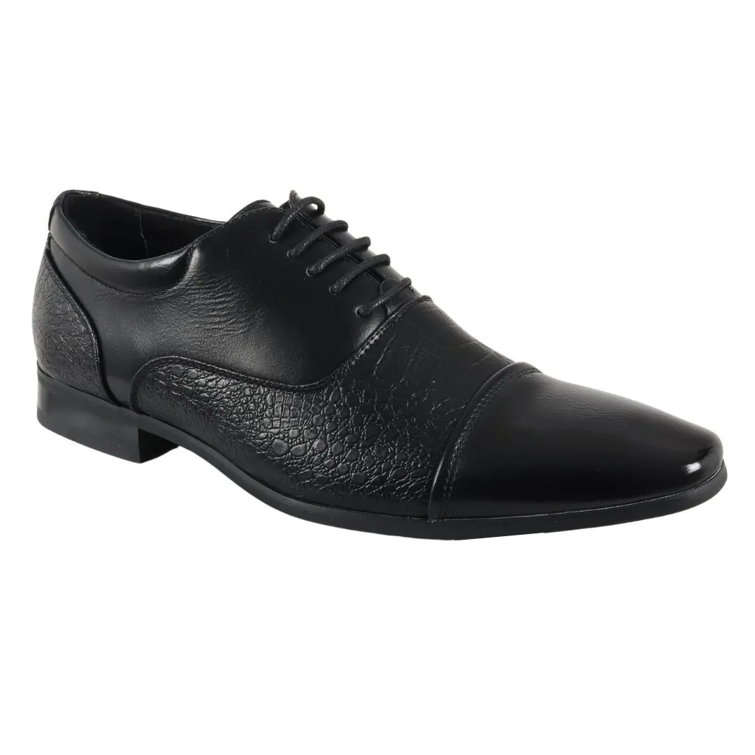 Zapatos formales tipo brogue con cordones para hombre