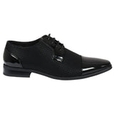 Zapatos Derby negros con cordones para hombre