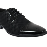 Zapatos Derby negros con cordones para hombre