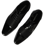 Zapatos Derby negros con cordones para hombre