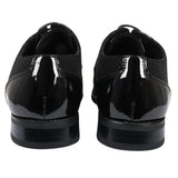 Zapatos Derby negros con cordones para hombre