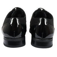 Zapatos Derby negros con cordones para hombre
