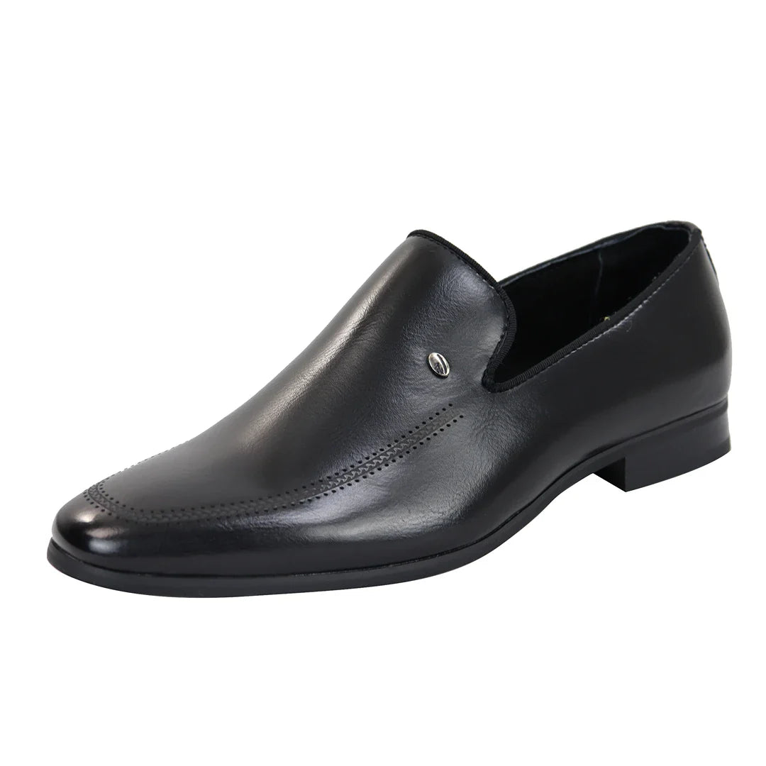 Zapatos mocasines negros para hombre