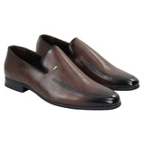 Zapatos mocasines marrones para hombre