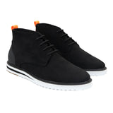 Botas de hombre de ante negro desierto con cordones