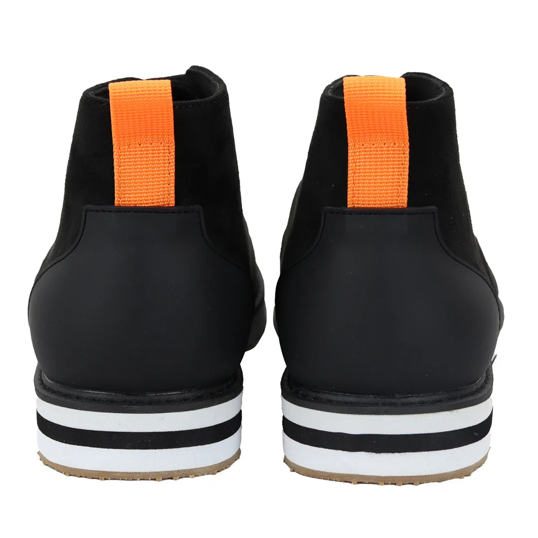 Botas de hombre de ante negro desierto con cordones