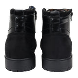 Botines negros con cordones para hombre