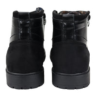 Botines negros con cordones para hombre