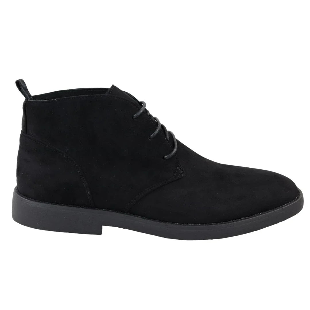 Botines Chukka Desert negros con cordones para hombre