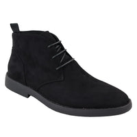 Botines Chukka Desert negros con cordones para hombre