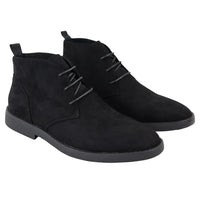 Botines Chukka Desert negros con cordones para hombre