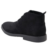 Botines Chukka Desert negros con cordones para hombre
