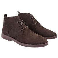 Botines Chukka Desert con cordones para hombre, color marrón.