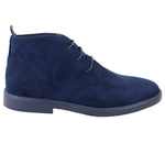 Botines Chukka Desert Lace Up para hombre, color azul marino.